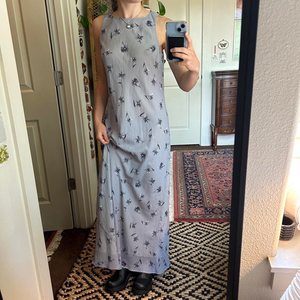 Vintage floral maxi dress